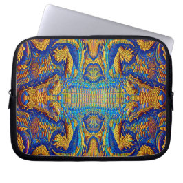 Flippiges cooles Kroko Top Design für Laptop Sleeve