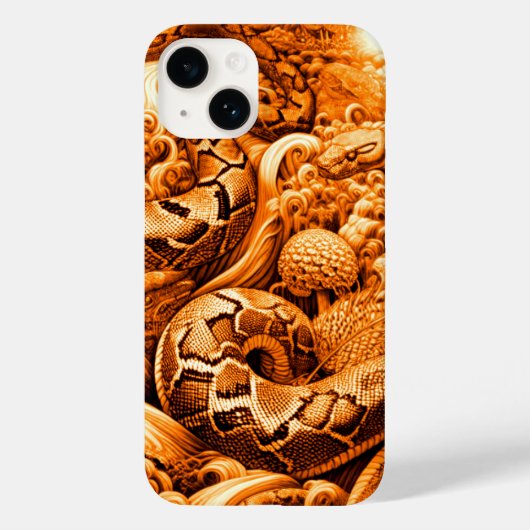 Flippiges cooles Snake Top Design für Case-Mate iPhone Case (Achterkant)