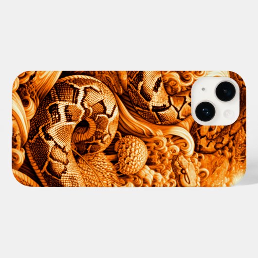 Flippiges cooles Snake Top Design für Case-Mate iPhone Case (Achterkant (horizontaal))