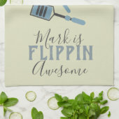 Flippin Awesome Kok Chef Naam   Theedoek (Gevouwen)