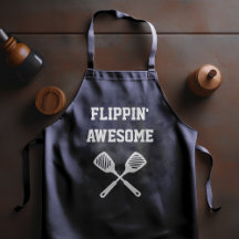 Flippin Awesome Spatel Grappig Navyblauw Grilleren