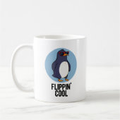 Flippin Cool Funny Penguin Pun Koffiemok (Links)