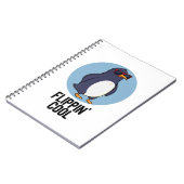 Flippin Cool Funny Penguin Pun Notitieboek (Linkerzijde)