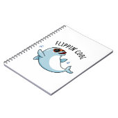 Flippin Cool Grappige Dolfijn Pun  Notitieboek (Linkerzijde)