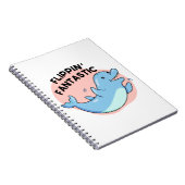 Flippin Fantastic Funny Dolphin Pun Notitieboek (Rechterzijde)