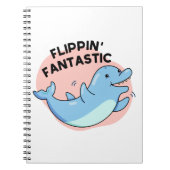 Flippin Fantastic Funny Dolphin Pun Notitieboek (Voorkant)