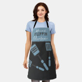 Flippin Geweldige Cook Chef Name Schort (Gedragen)