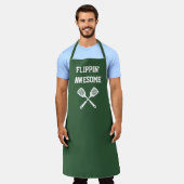 Flippin Geweldige Grappige Jager Groen Grillen Schort (Gedragen)
