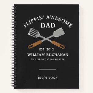 Flippin Geweldige pa BBQ Father Personalized Recip Notitieboek