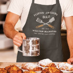 Flippin Geweldige pa BBQ Vader gepersonaliseerd Schort<br><div class="desc">Cute Flippin's Geweldige vaders ontwerp dat een geweldig cadeau maakt voor een kok of een chef-vader in je leven.</div>