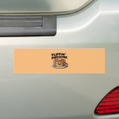 Flippin' Geweldige Pannenkoekenstapel Grappig Ontb Bumpersticker (Op auto)