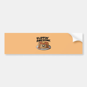 Flippin' Geweldige Pannenkoekenstapel Grappig Ontb Bumpersticker