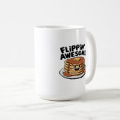 Flippin' Geweldige Pannenkoekenstapel Grappig Ontb Koffiemok (Voorkant rechts)
