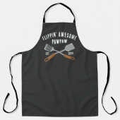 Flippin Geweldige PawPaw BBQ Opa Custom Schort (Voorkant)