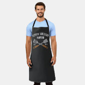 Flippin Geweldige PawPaw BBQ Opa Custom Schort (Gedragen)