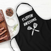 Flippin Geweldige Spatula Funny Black Grilling Schort