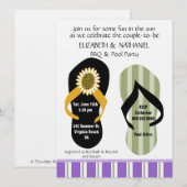 Flippin Out Couples Wedding Shower Pool Party Kaart (Voorkant / Achterkant)