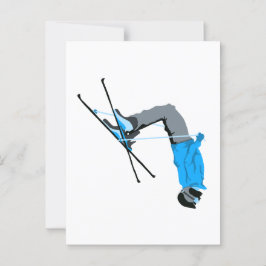 Flippin Out | Ski Backflip Skier Ansichtkaart Briefkaart