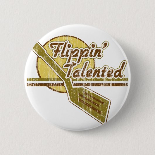 Flippin' Talent Ronde Button 5,7 Cm (Voorkant)