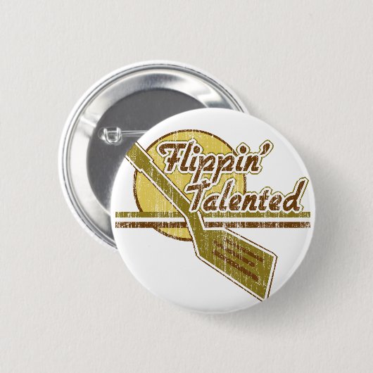 Flippin' Talent Ronde Button 5,7 Cm (Voorkant /achterkant)