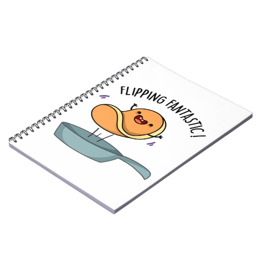 Flipping Fantastische Grappige Pannenkoek Woordspe Notitieboek (Linkerzijde)