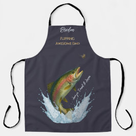Flipping Geweldige Dad Fly Vissen kinder namen Schort