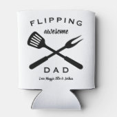 Flipping Geweldige Pap | Cadeau Pap Mannen | Aange Blikjeskoeler (Achterkant)