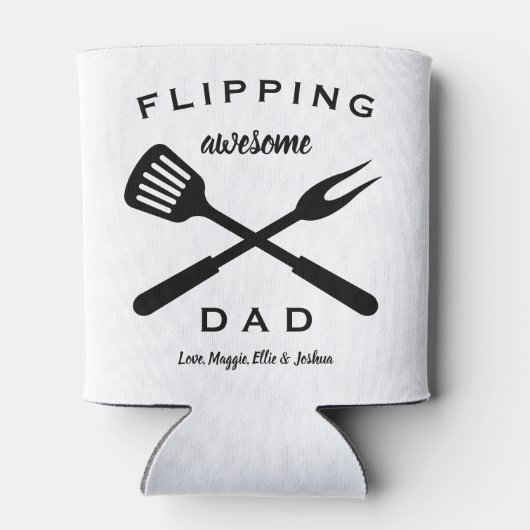 Flipping Geweldige Pap | Cadeau Pap Mannen | Aange Blikjeskoeler (Achterkant)