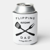 Flipping Geweldige Pap | Cadeau Pap Mannen | Aange Blikjeskoeler (Blikje Achterkant)