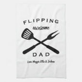Flipping Geweldige Pap | Cadeau Pap Mannen | Aange Theedoek (Verticaal)