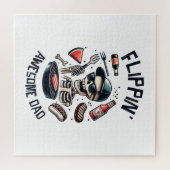 Flipping Geweldige papa Legpuzzel (Horizontaal)
