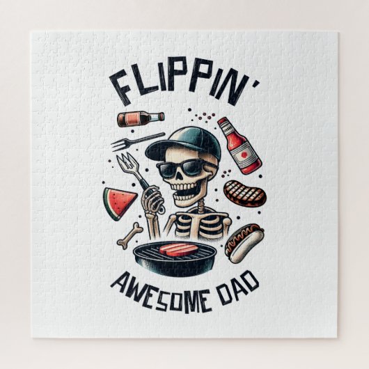 Flipping Geweldige papa Legpuzzel (Verticaal)