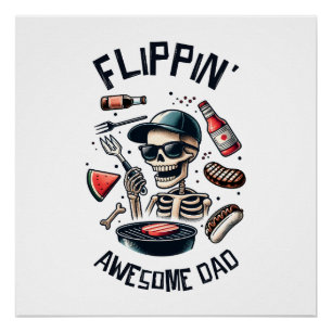 Flipping Geweldige papa Perfect Poster