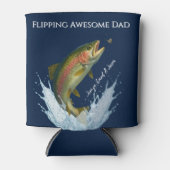 Flipping Geweldige vader kinder namen Blikjeskoeler (Voorkant)