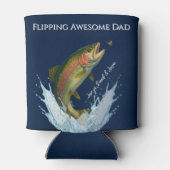 Flipping Geweldige vader kinder namen Blikjeskoeler (Achterkant)