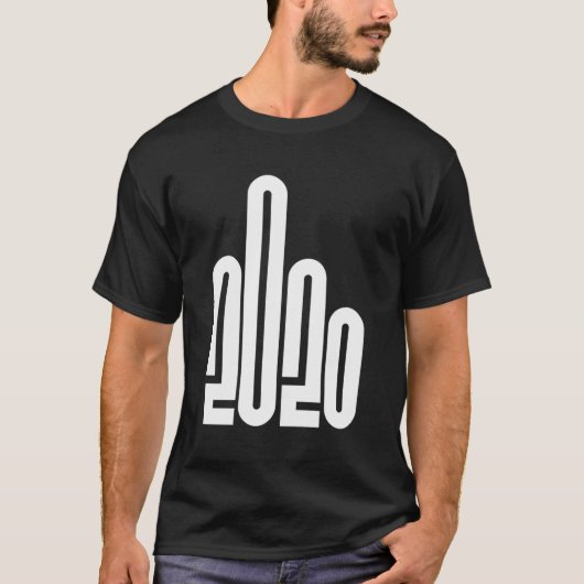 Flipping Off 2020 Middelvinger FU Graphic New Ye T-shirt (Voorkant)