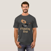 Flipping Out | Funny Chef Humor T-shirt (Voorkant volledig)