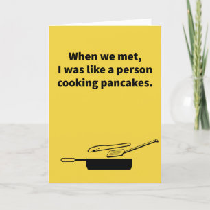 Flipping Pancakes - Jubileum Kaart