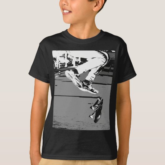 Flipping the Board - Skateboarder T-shirt (Voorkant)