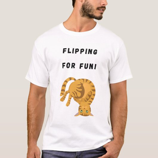Flipping voor de fun! t-shirt (Voorkant)