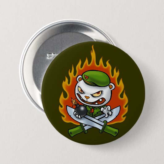 Flippy Flame Tattoo Button (Voorkant /achterkant)