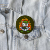 Flippy Flame Tattoo Button (In situ)