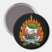 Flippy Flame Tattoo Magnet (Voorkant / Achterkant)