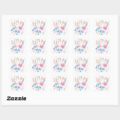 Flippy Flop Heart ID311 Vierkante Sticker (Vel)