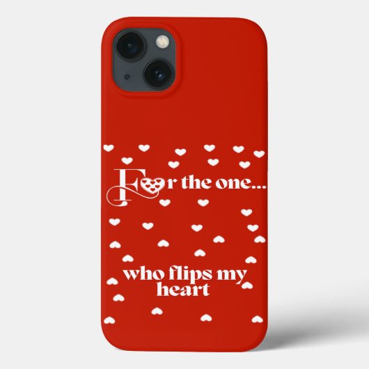 Flips My Heart - Rood Case-Mate iPhone Case (Achterkant)