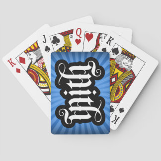 FlipScript Ambigram-afspeelkaarten Pokerkaarten