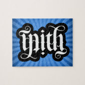 FlipScript Ambigram Jigzaag Puzzle Legpuzzel (Horizontaal)