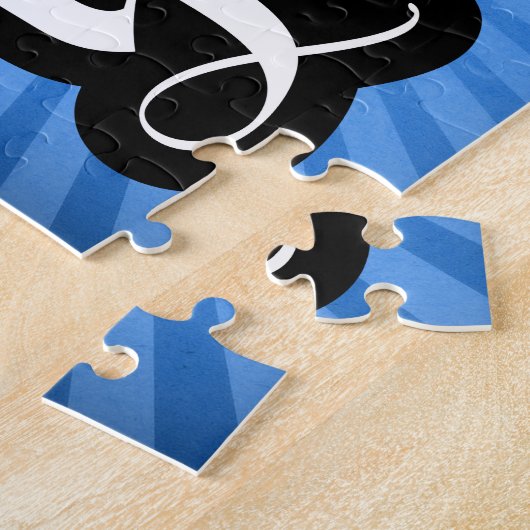 FlipScript Ambigram Jigzaag Puzzle Legpuzzel (Zijkant)