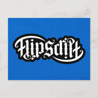 FlipScript Ambigram Notecard Briefkaart