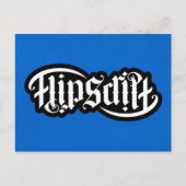 FlipScript Ambigram Notecard Briefkaart (Voorkant)